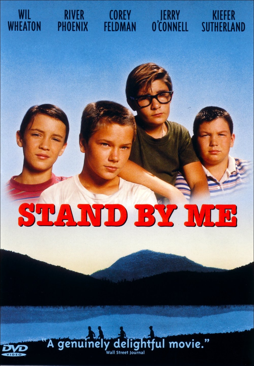 Stand by me. DVD. Останься со мной. Останься со мной фильм Постер. Stand by me 1986 movie poster.